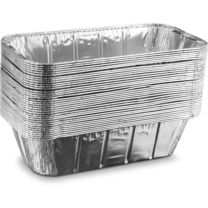 Disposable Aluminum 5lb Rectangular Loaf Pans: Ideal for Baking