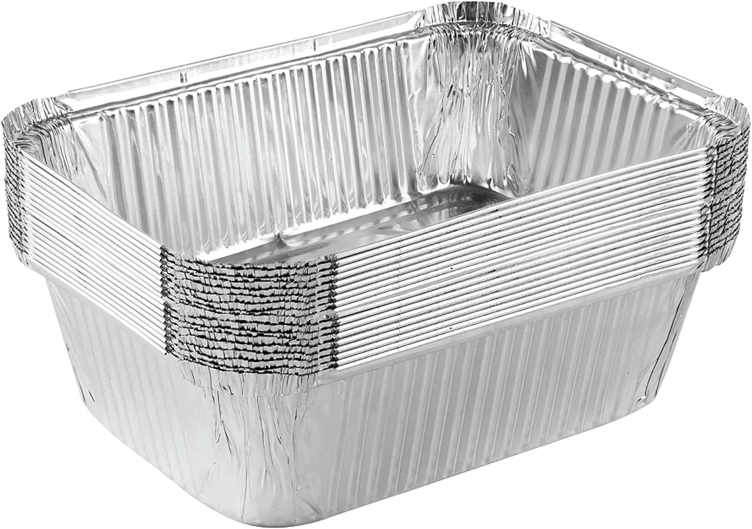 Disposable Aluminum 5lb Rectangular Loaf Pans: Ideal for Baking