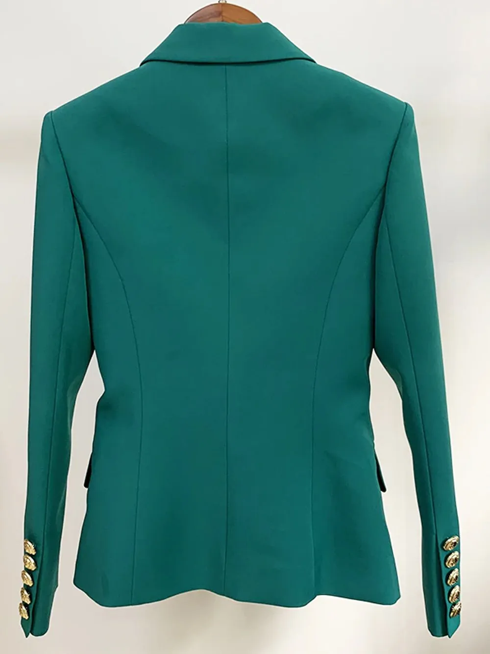 Double Breasted Blazer in Virid Green