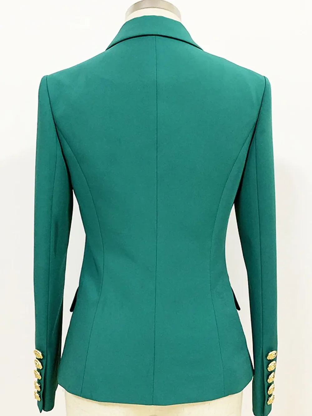 Double Breasted Blazer in Virid Green