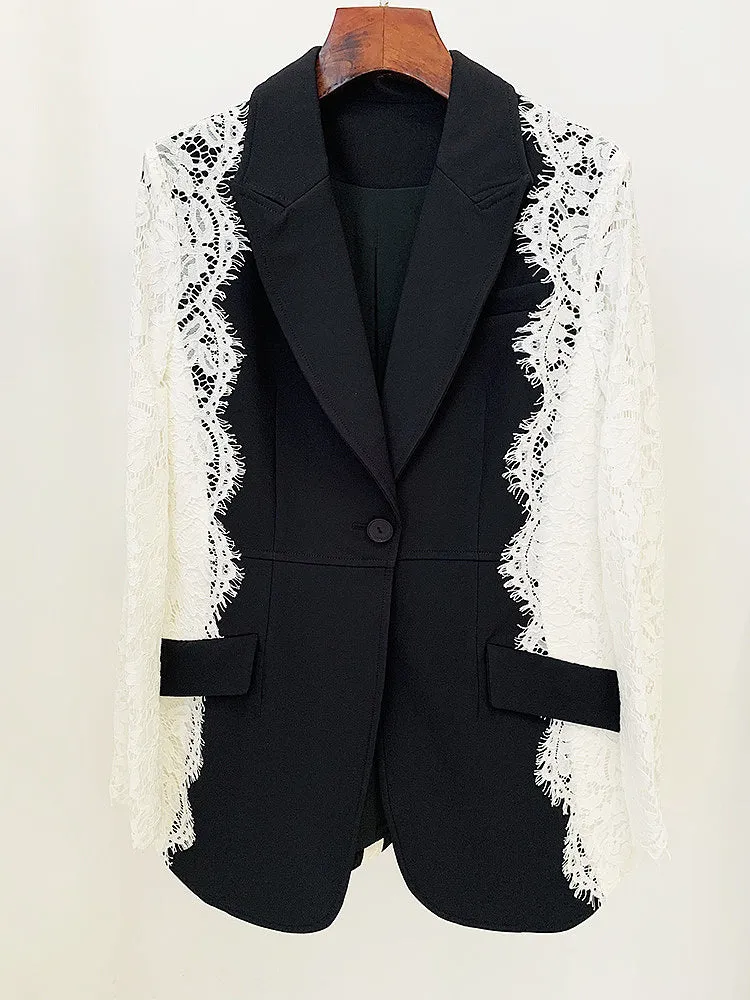 ‘Dream Rich’ Laced Blazer