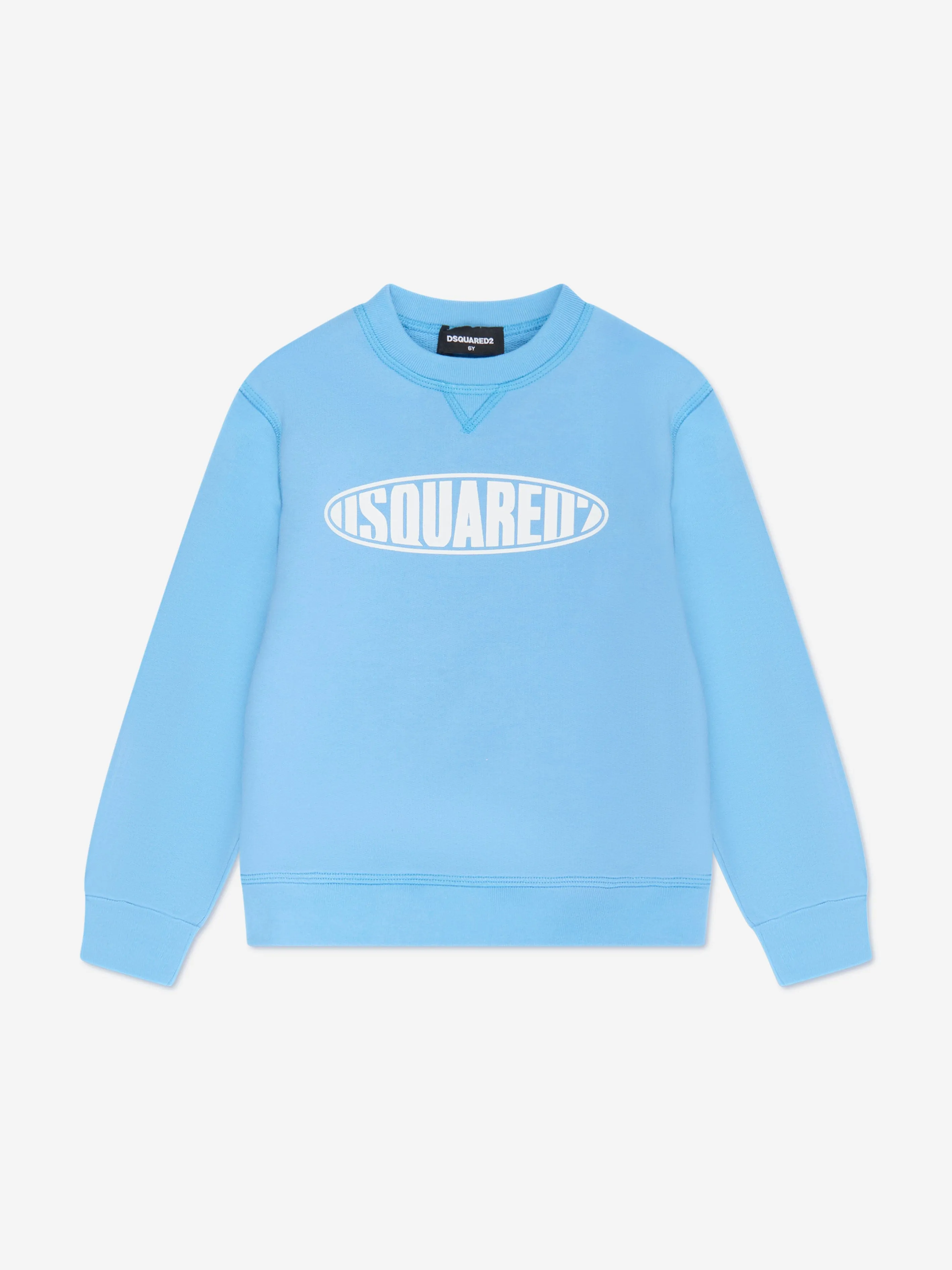 Dsquared2 Kids Rounded Logo Sweatshirt in Blue