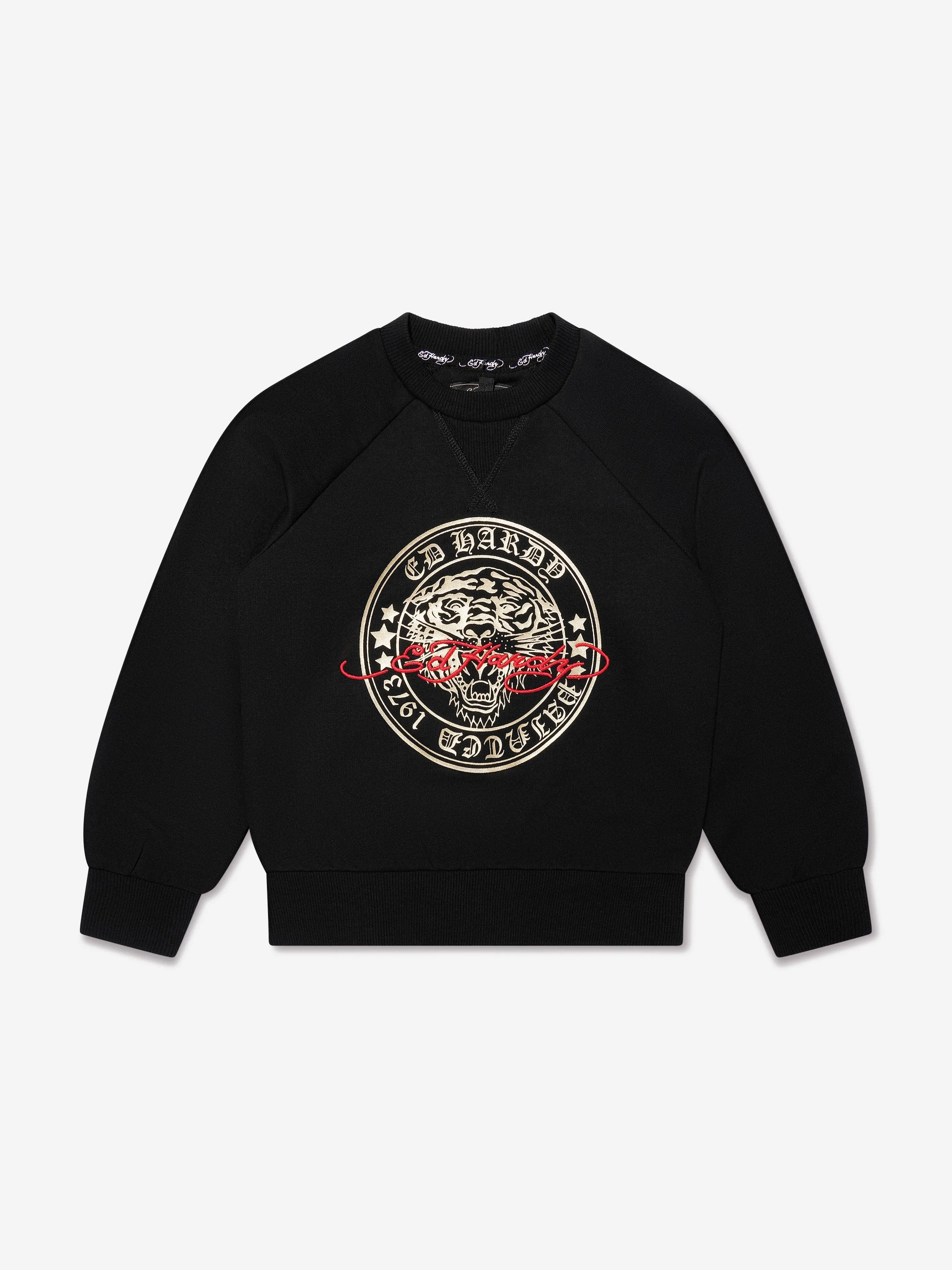 ED Hardy Boys Gold Label Sweatshirt in Black