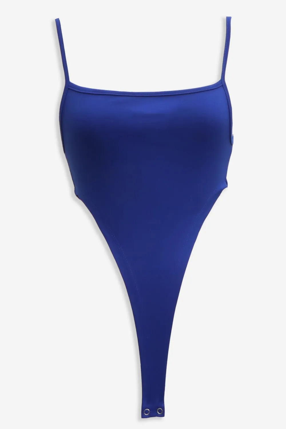 Electric Blue Extra Deep Strap Bodysuit