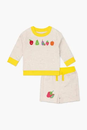 Embroidered Sweatshirt Sweat Short Bundle_The Very Hungry Caterpillar