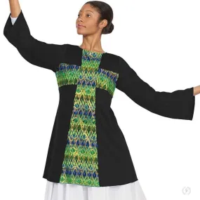 Eurotard 63565 Womens and Plus Joyful Praise Long Sleeve Tunic