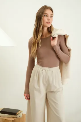 Fall Deep Taupe Bodysuit