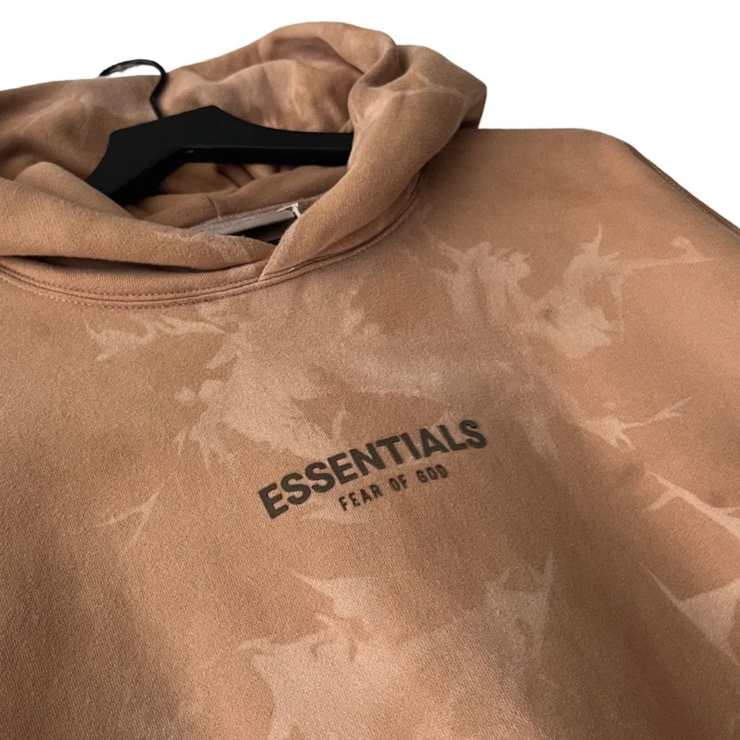 Fear of God ESSENTIALS Oversized Pullover Hoodie in Tumbleweed / LARGE (can fit XL)