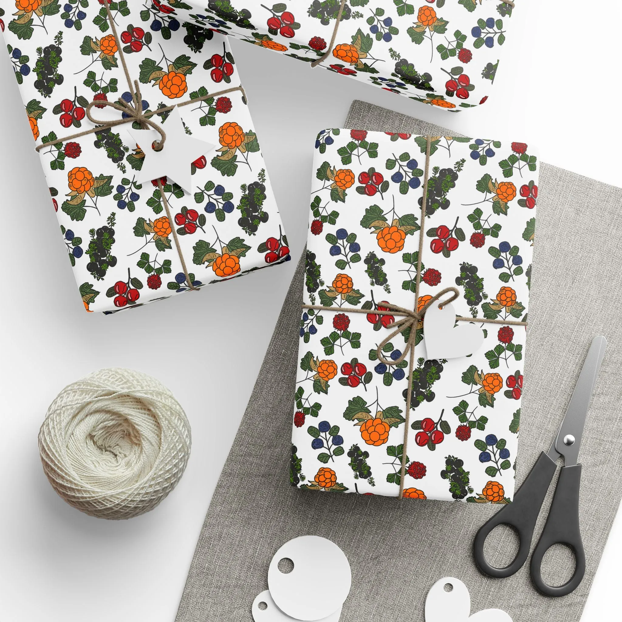 Festive Floral Wrapping Paper - Holiday Gift Wrap for Special Occasions