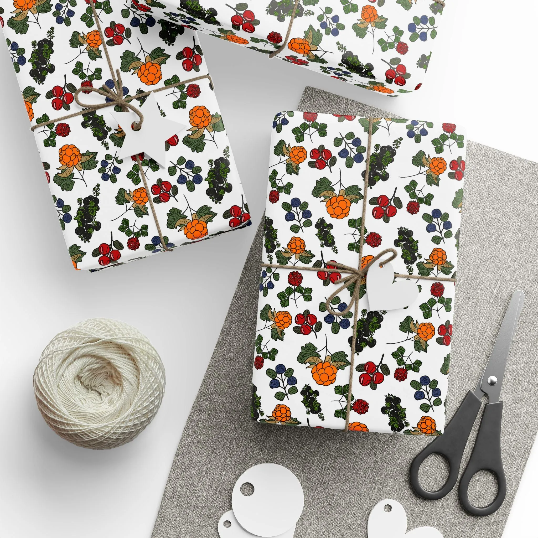 Festive Floral Wrapping Paper - Holiday Gift Wrap for Special Occasions