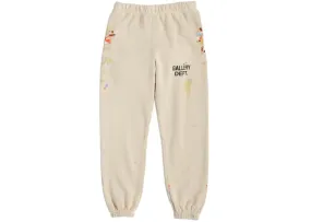 Gallery Dept. Cream 'Logo' Cuffed Sweatpants