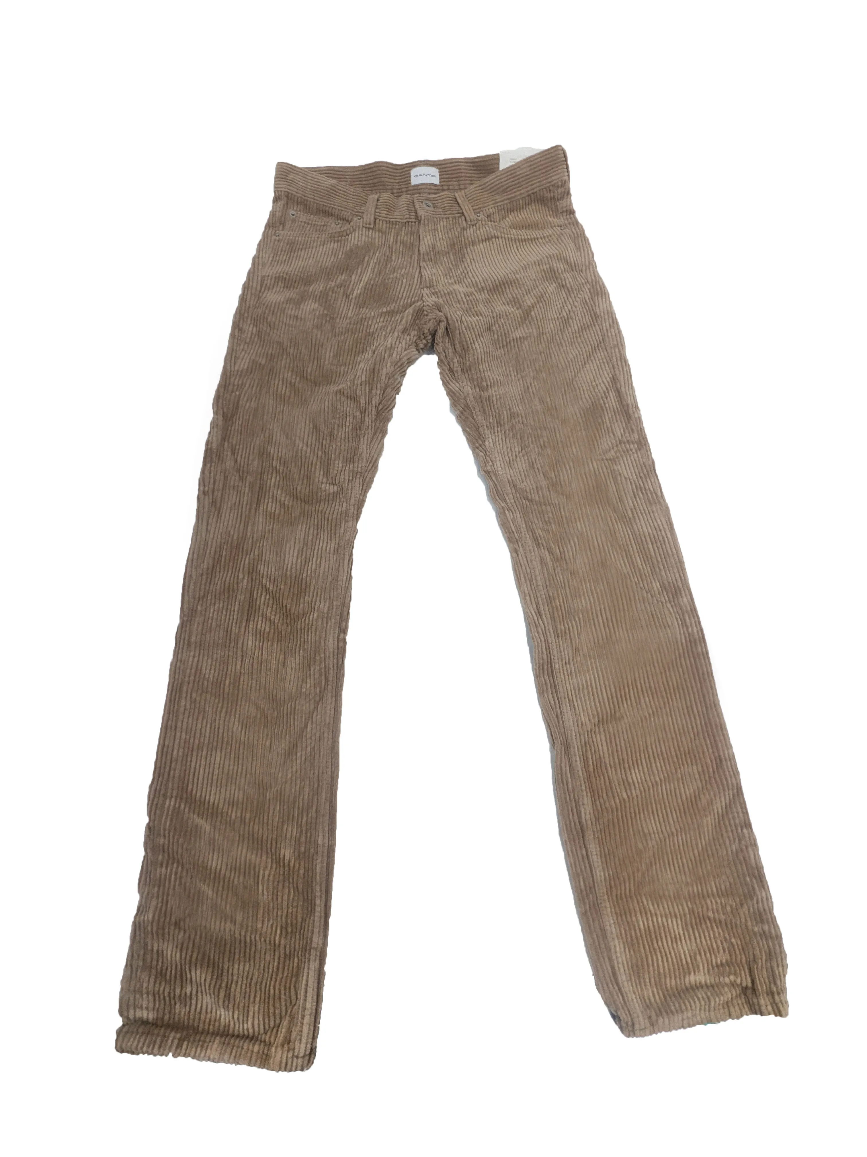 GANT RUGGER Men's Dark Sand Liam Corduroy Pants 1000016 Size 31/32 NWT