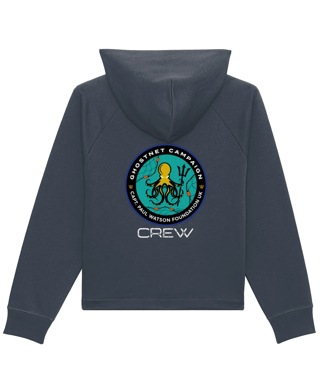 Ghostnet Campaign Crew Women's Boxy Cropped Hoodie