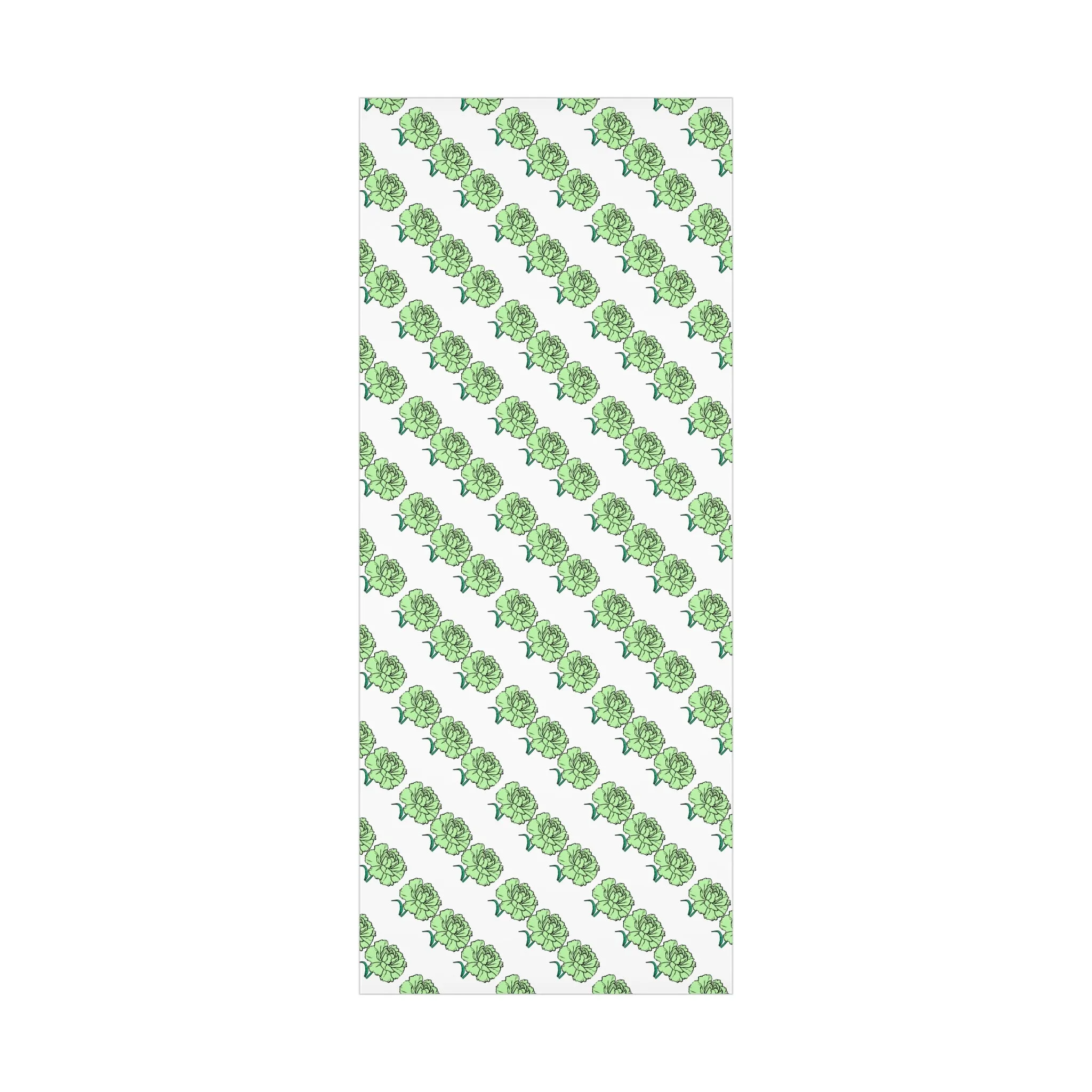 Gift Wrap Papers - Green Carnation Pattern for Any Occasion