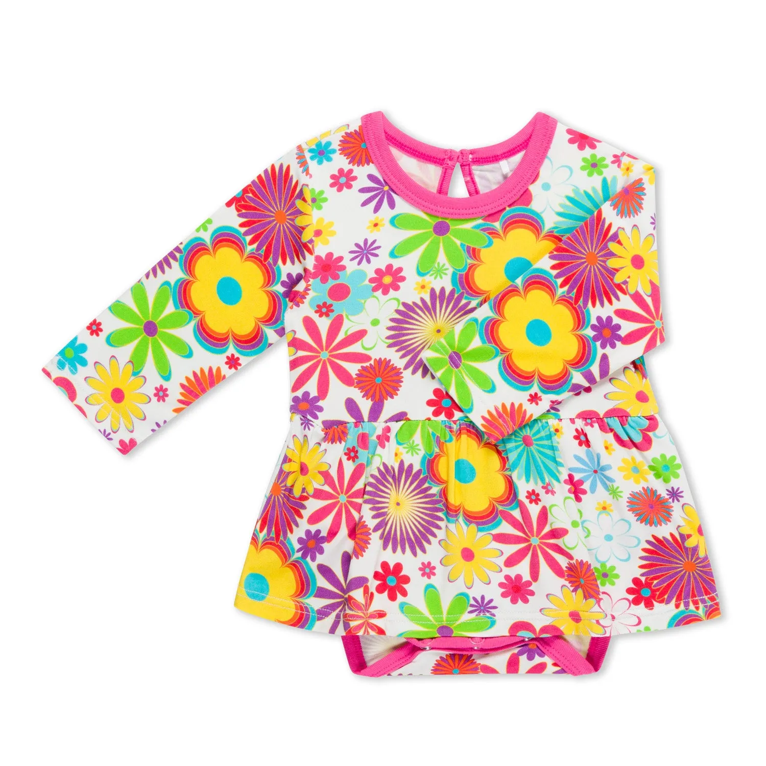 Groovy Bloom Bodysuit Dress