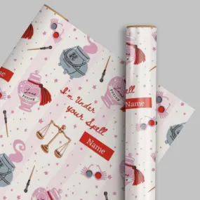 Harry Potter Personalised Valentine's Day Wrapping Paper