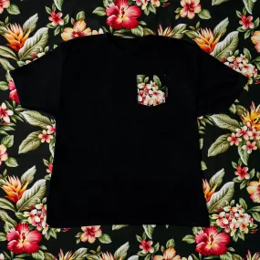 Hiwahiwa Black Pocket T-Shirt