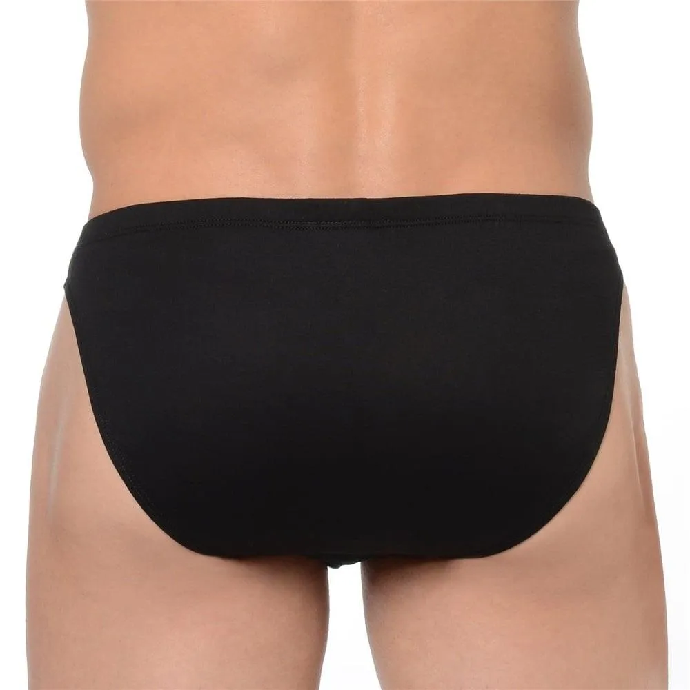 Hom Premium Cotton Comfort Micro Brief - Black