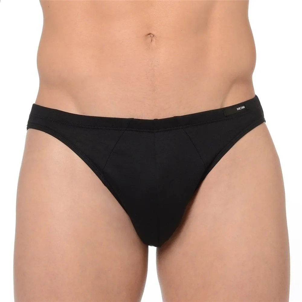 Hom Premium Cotton Comfort Micro Brief - Black