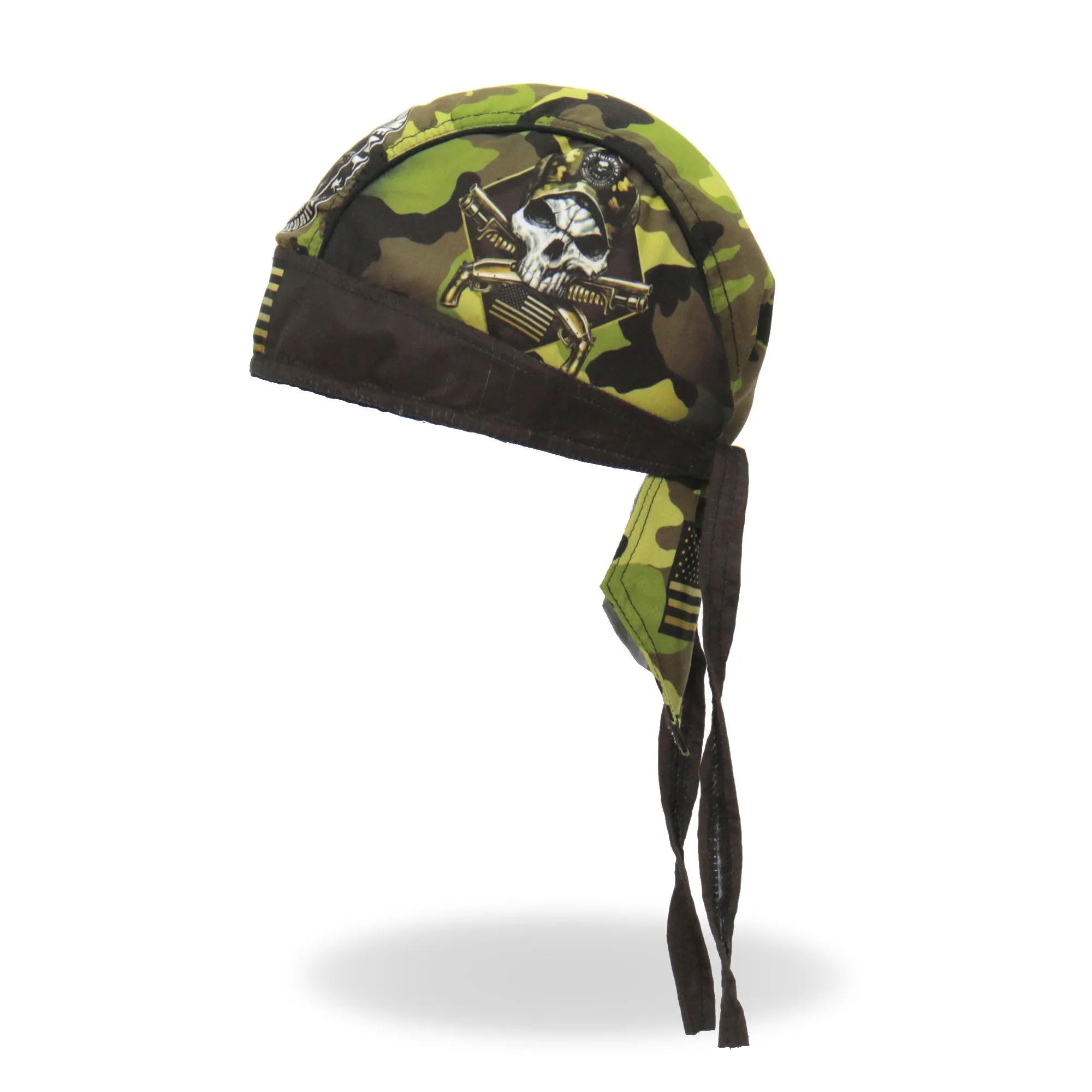 Hot Leathers Camo Skull Lightweight Headwrap HWH1094