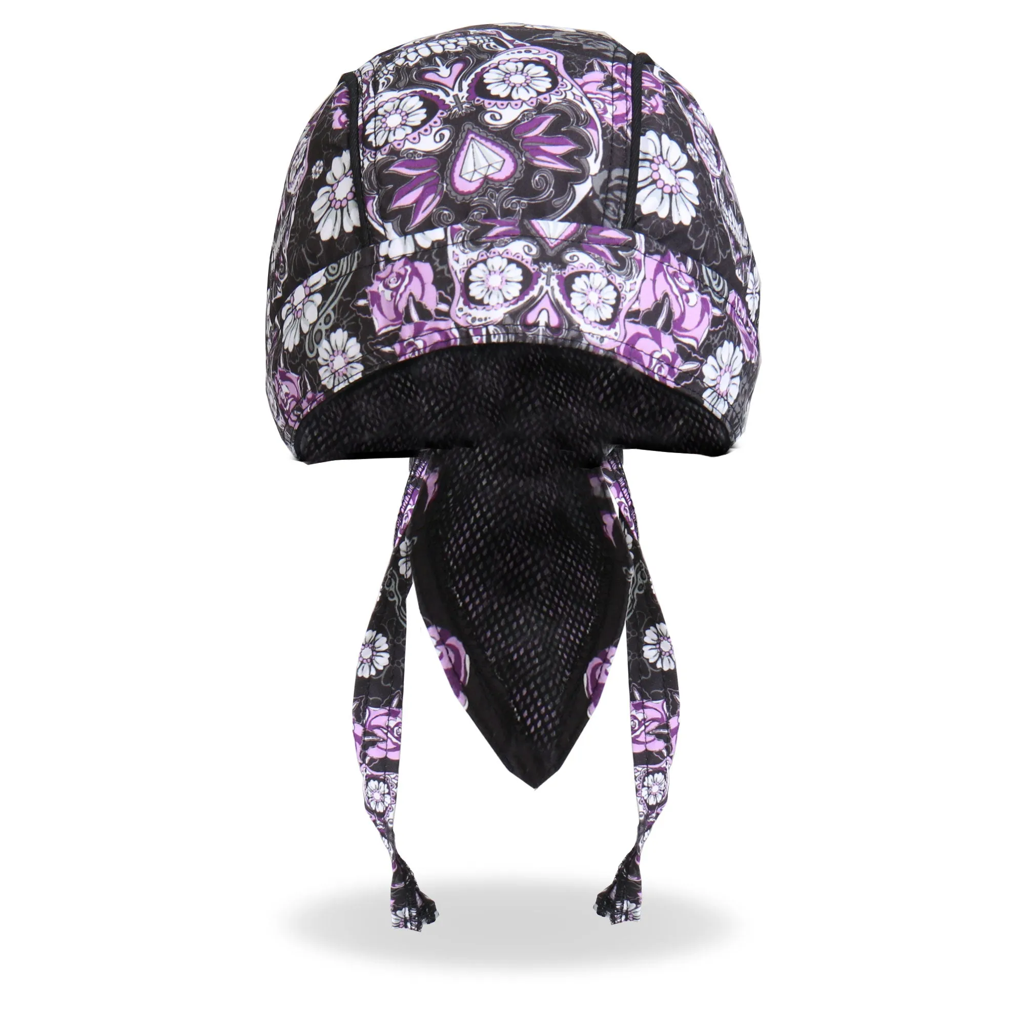 Hot Leathers Sugar Skull Lightweight Headwrap HWH1078