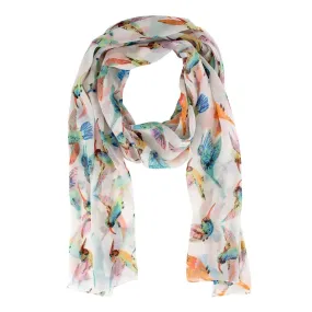 Hummingbird Chiffon Scarf