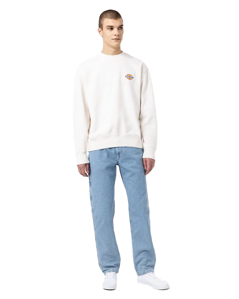 Icon Washed Sweatshirt in Ecru