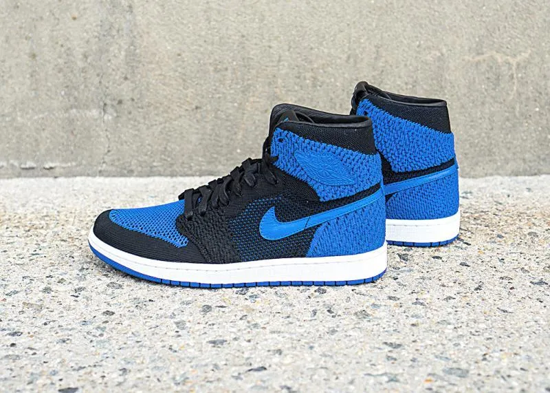 JORDAN - Men - Air Jordan 1 Retro High Flyknit - Black/Royal/White