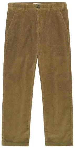 KCA 1070077 Chuck regular corduroy chino pants 1100 dark olive men