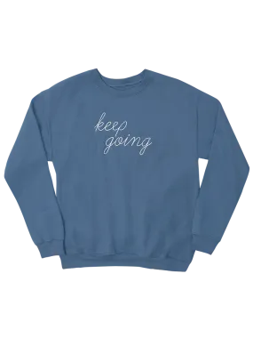 Keep Going Embroidered Sweatshirt