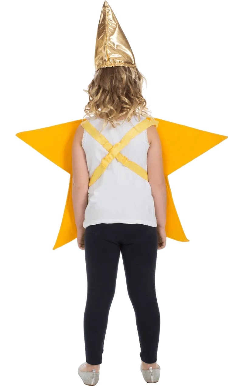 Kids Gold Star Christmas Costume