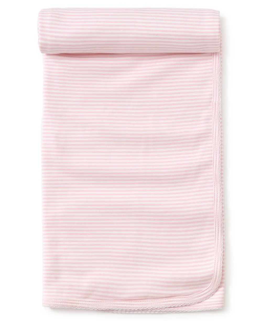 Kissy Basic Pink Striped Blanket