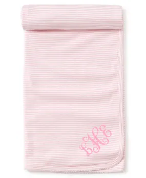 Kissy Basic Pink Striped Blanket