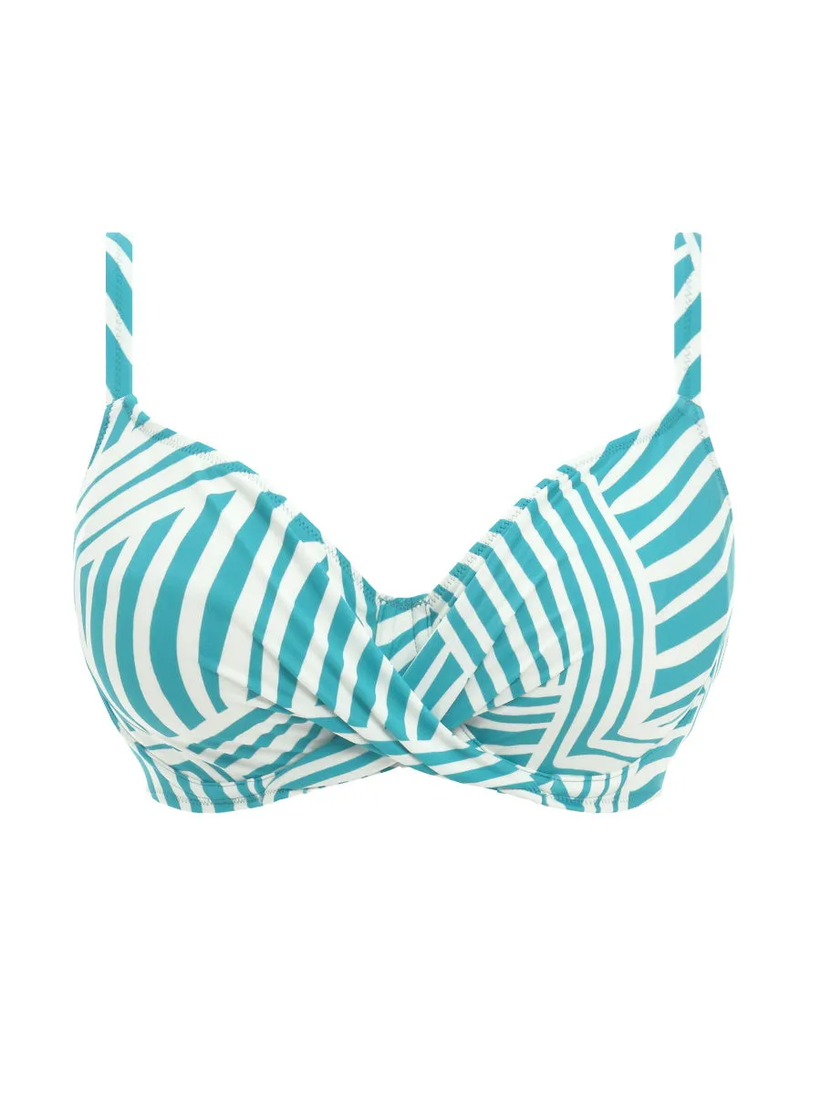 La Chiva Full Cup Bikini Top - Aquamarine