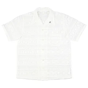 Lace Aloha Shirt - White