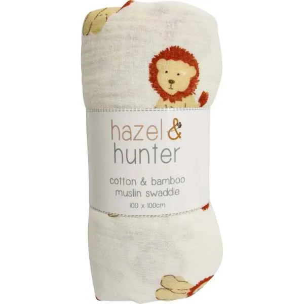 Leo Lion Muslin Wrap