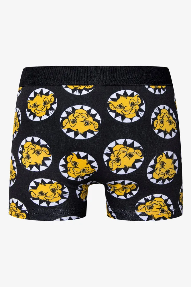 Lion King 2 Pack Knit Boxer Black