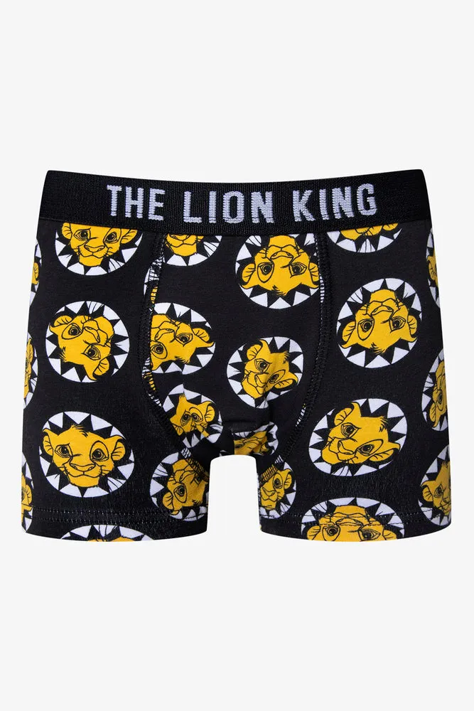 Lion King 2 Pack Knit Boxer Black