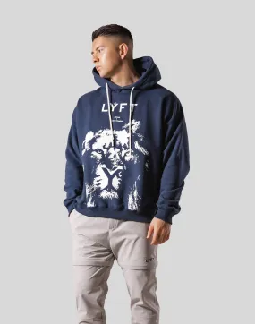 Lion Pullover Hoodie - Navy