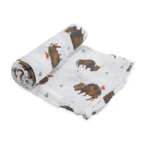 Little Unicorn Single Muslin Swaddle - Bison Tours