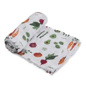 Little Unicorn Single Muslin Swaddle - Farmers Market