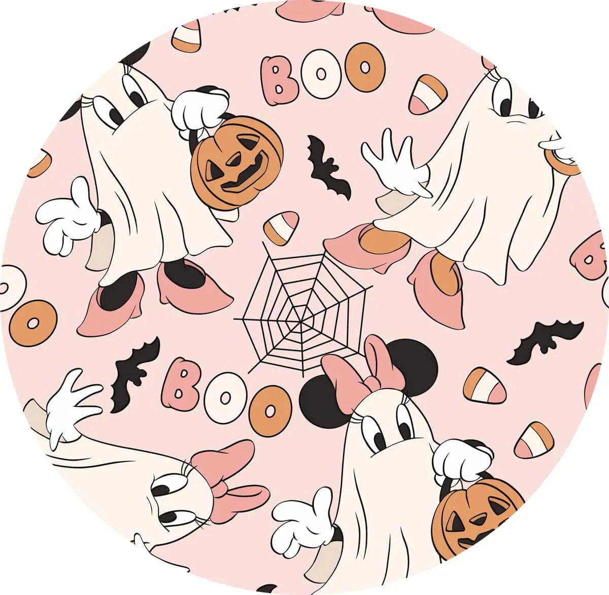 Magic Halloween Mini Ghosts - Kids Crew Neck Sweatshirt