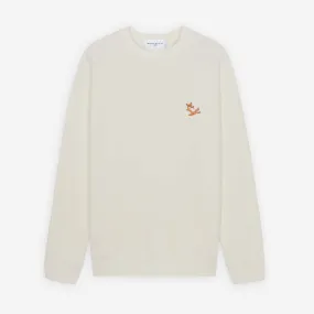 Maison Kitsune Chillax Fox Patch Classic Sweatshirt Ecru GU00342KM0002 P700