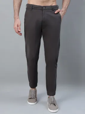 Men's Grey Solid Casual Jogger