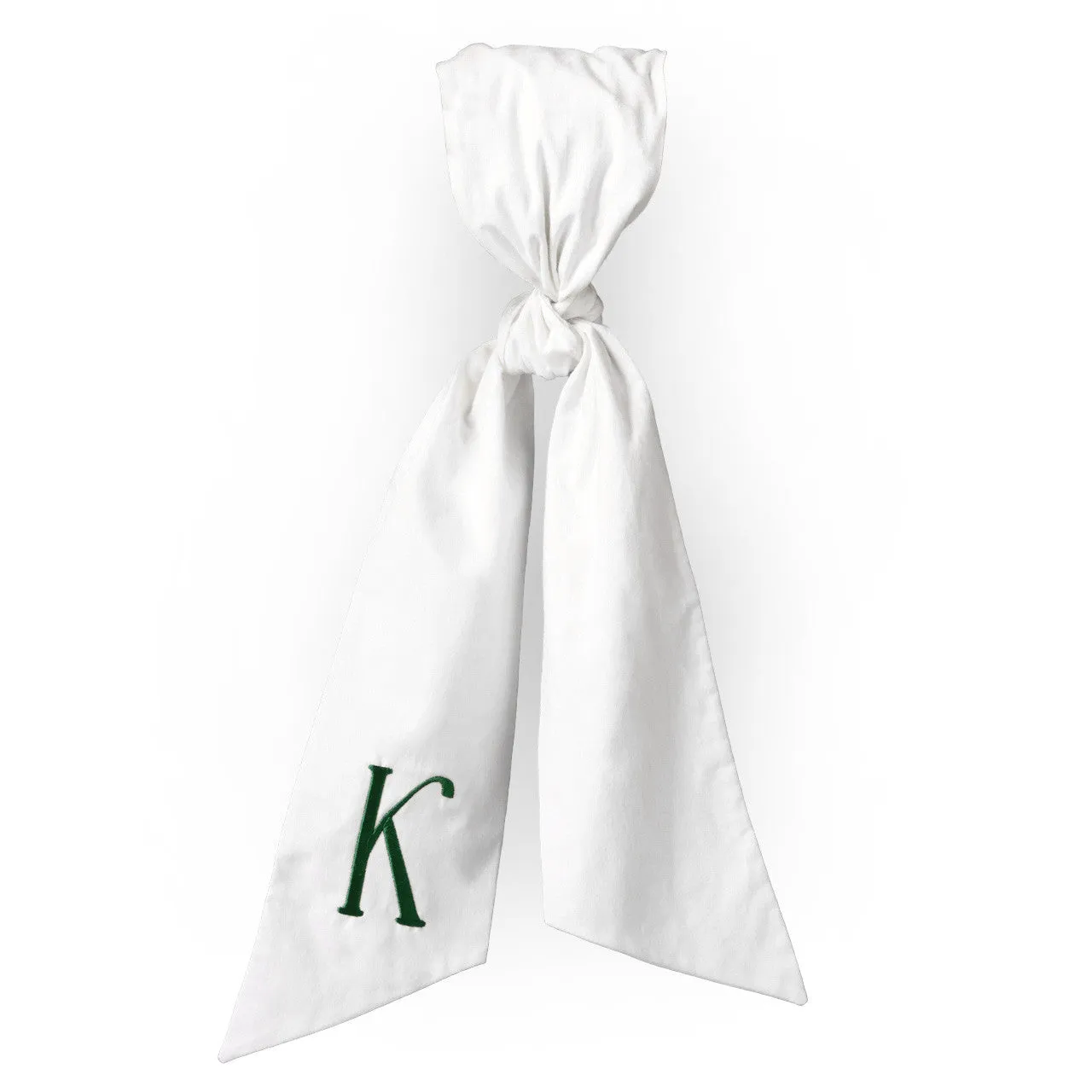 Monogrammed Wreath Sash