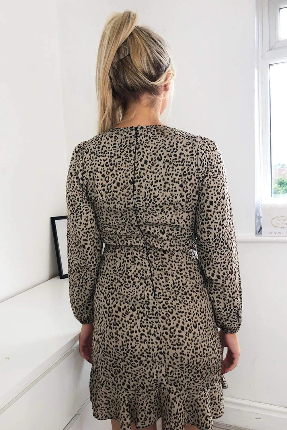 Multi Animal Print Wrap Dress