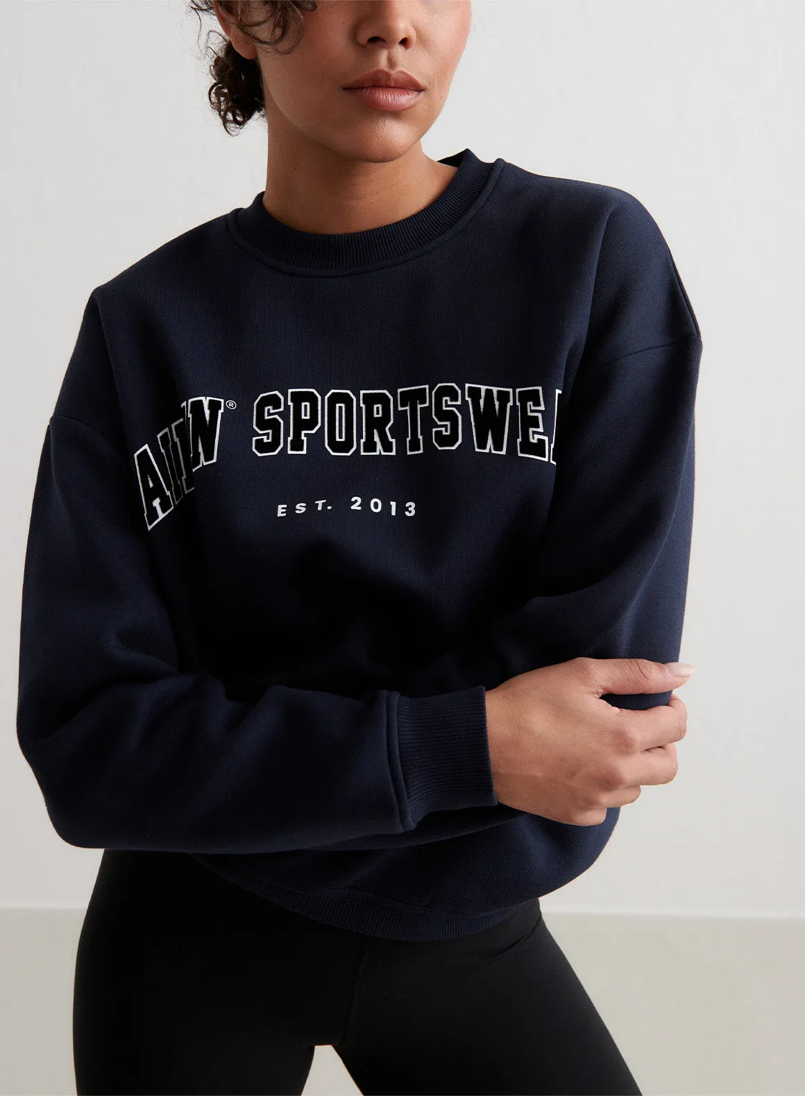 Navy Varsity Sweatshirt