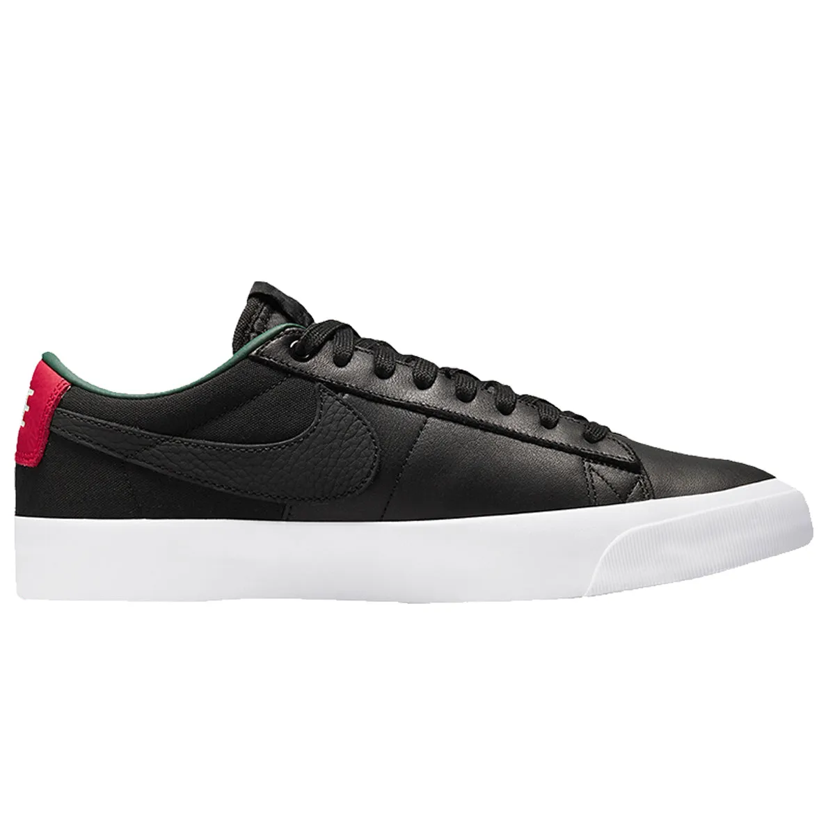 Nike SB Blazer Low GT - Black Leather/Red/Green DN2443-001