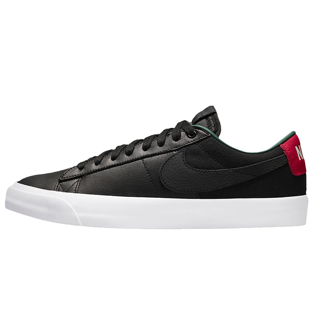 Nike SB Blazer Low GT - Black Leather/Red/Green DN2443-001