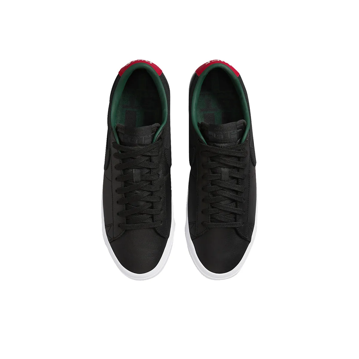 Nike SB Blazer Low GT - Black Leather/Red/Green DN2443-001